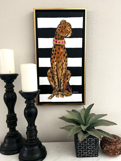 Original Framed Painting Titled "Cabaña Slim"