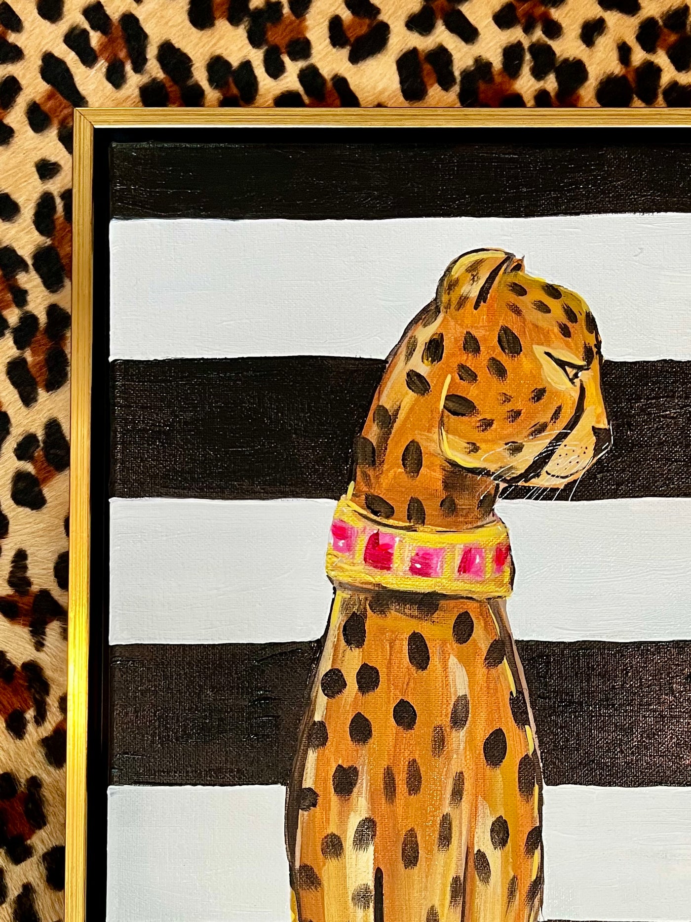 Original Framed Painting Titled "Cabaña Slim"