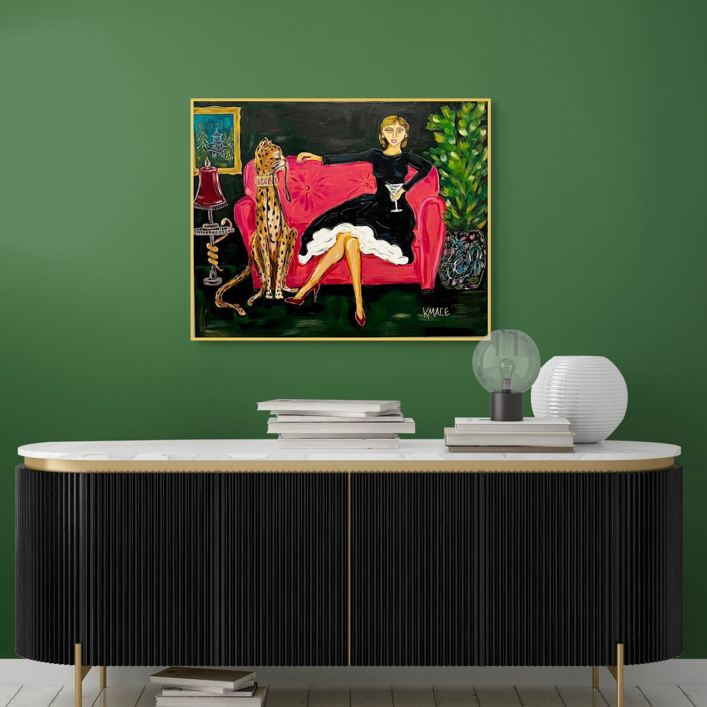 Original Framed Painting - Titled "Just a Minute"