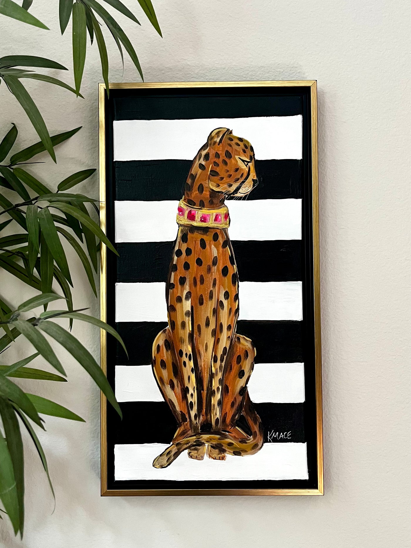 Original Framed Painting Titled "Cabaña Slim"