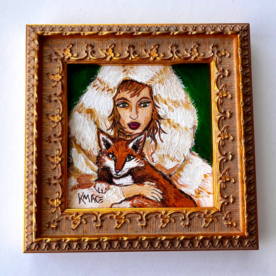 Original Framed Painting - "Against the Wind"