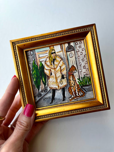 Original Framed Painting - "Sass in the City"