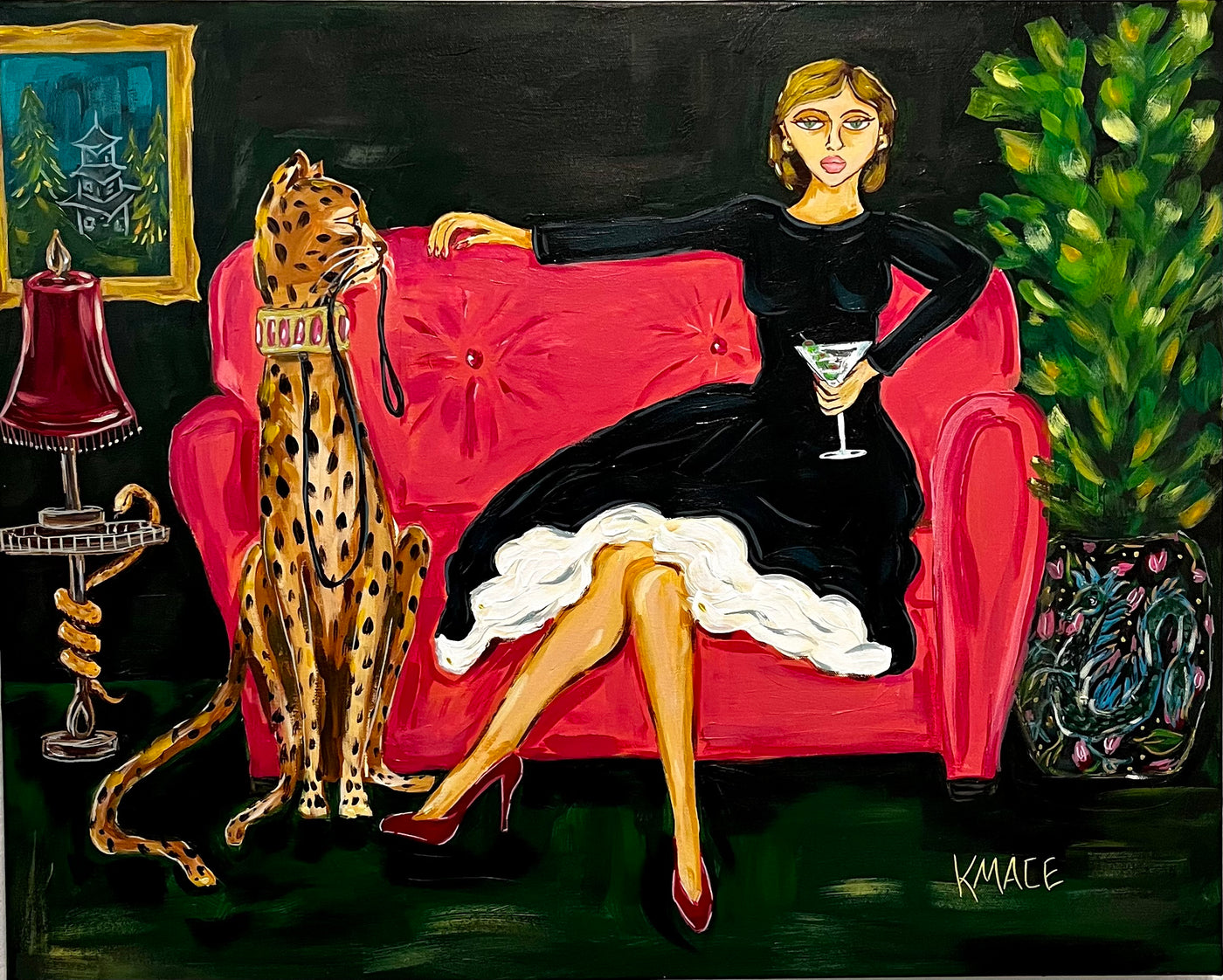 Original Framed Painting - Titled "Just a Minute"