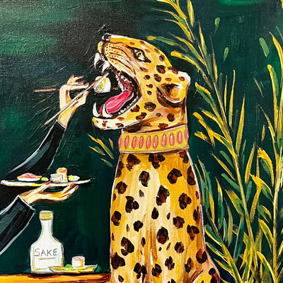 Original Framed Painting - Titled "First Bite"