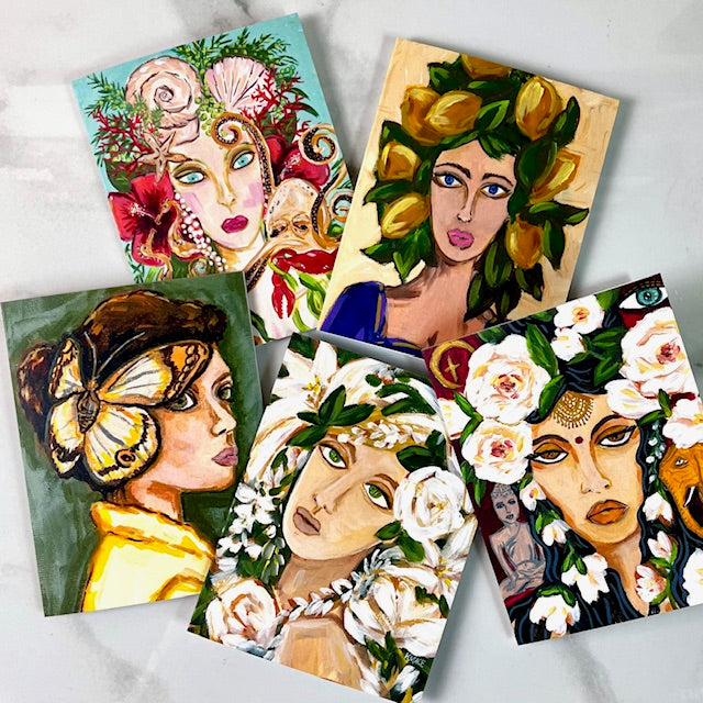 Folded Note Cards/ Set of 10