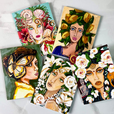 Folded Note Cards/ Set of 10